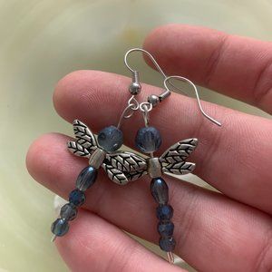 blue dragonfly earrings